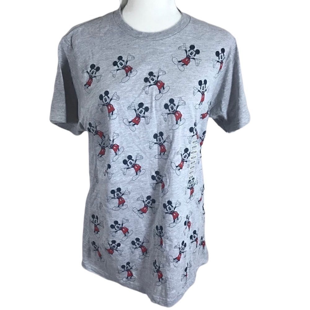 Disney Mickey Mouse Gray T-Shirt Sz M